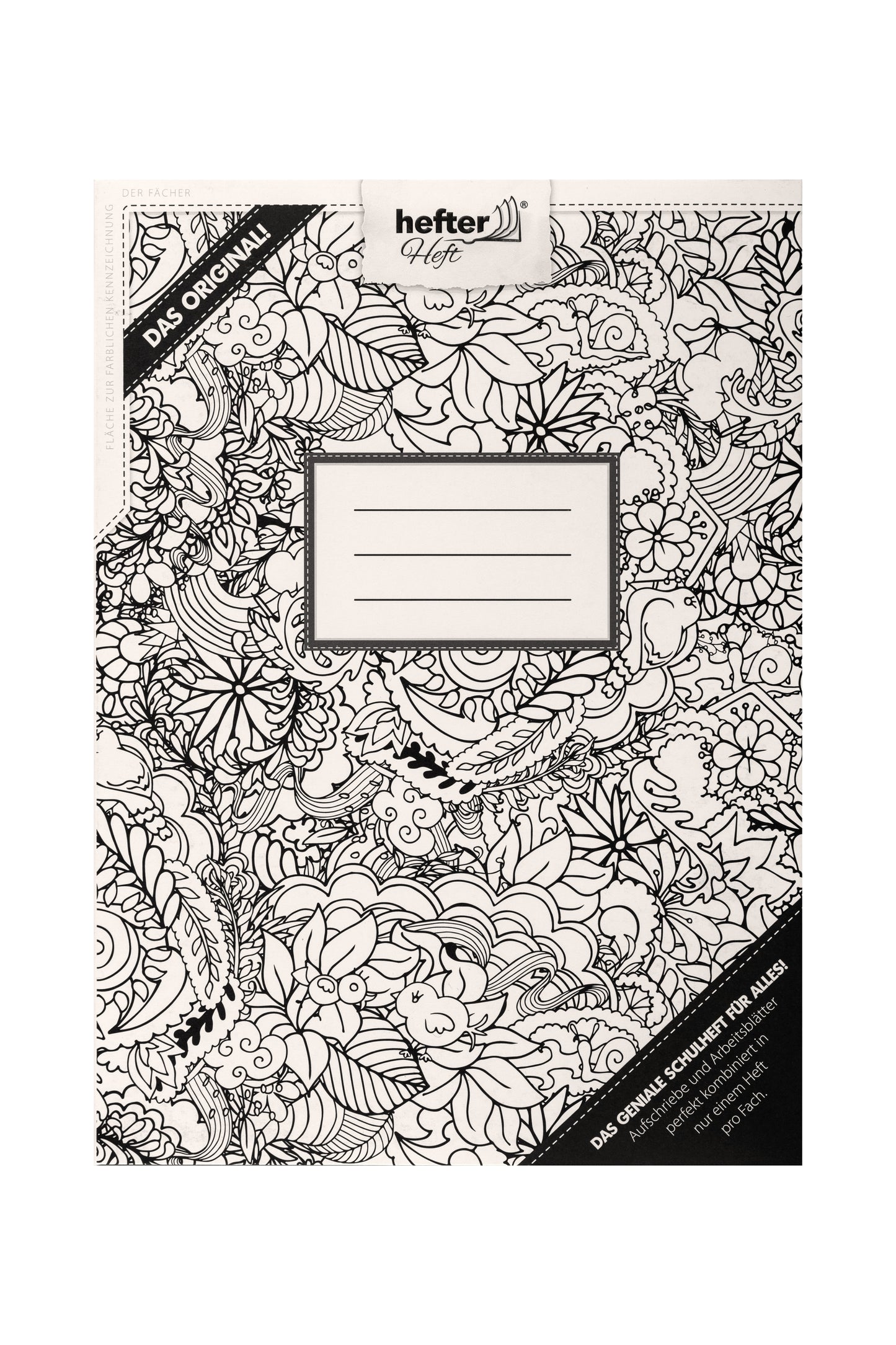 Hefterheft "Flowers" | Kariert | 350g/m²
